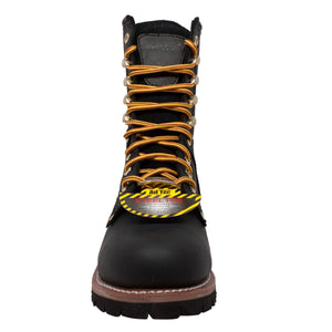 Men's 9" Waterproof Steel Toe Logger Black - 1428WP - TRAPSKI