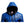 Men Stylish Blue Hooded Leather Jacket