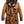 Men’s Vintage Hooded Fur Leather Coat – Classic Tan Brown Outerwear