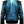 Men Bomber Leather Jacket - Blue Black Bomber Jacket