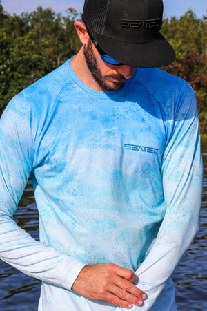 Blue Mahi Sport Tec Crew Long Sleeve – Men's