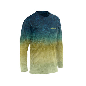 Yellowfin Tuna Sport Tec Crew Long Sleeve – Men's