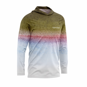 Rainbow Trout Sport Tec Hooded Long Sleeve – Men's