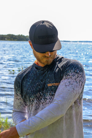 Salmon Sport Tec Hooded Long Sleeve – Men's