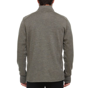 Heavyweight Men's Wool 1/4 Zip - 100% Merino Wool
