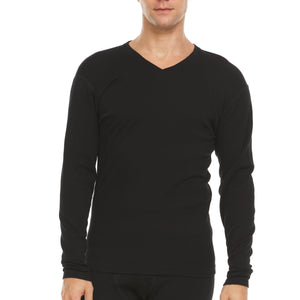 Men's 100% Merino Wool V-Neck Sweater - Midweight