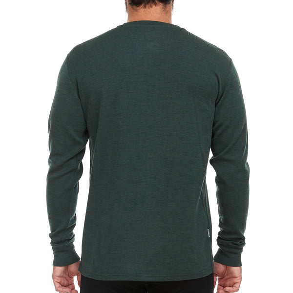 Midweight - Men's Long Sleeve Henley 100% Merino Wool