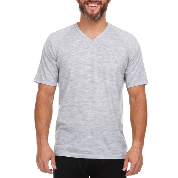 Micro Weight - Men's Wool V-Neck T-Shirt Woolverino