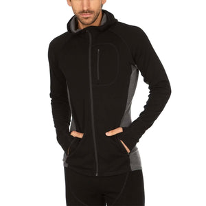 Men's Full Zip Merino Hoodie - Midweight
