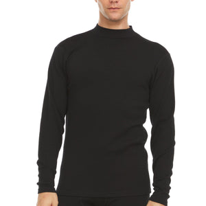Men's Heavyweight Merino Wool Mock Neck | 100% Merino Wool - TRAPSKI
