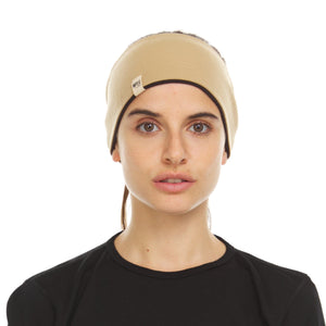 Midweight Reversible Wool Headband  - 100% Merino Wool