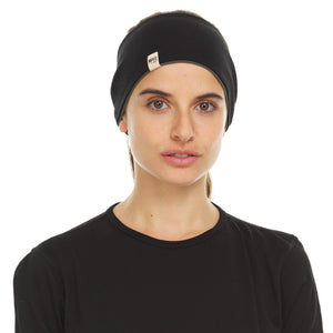 Midweight Reversible Wool Headband  - 100% Merino Wool