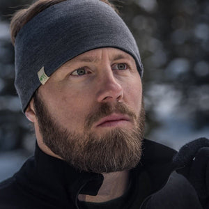 Midweight Reversible Wool Headband  - 100% Merino Wool