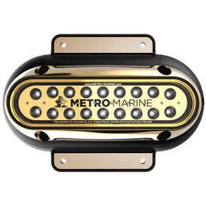 Metro Marine High-Output Elongated Surface Mount Light w/Intelligent Monochromatic LEDs - Blue, 90 Beam - TRAPSKI