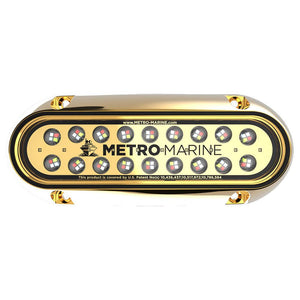 Metro Marine High-Output Elongated Underwater Light w/Intelligent Full Spectrum LEDs - RGBW, 90 Beam - TRAPSKI