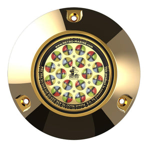 Metro Marine High-Output Submersible Underwater Light w/Intelligent Full Spectrum LEDs - RGBW, 45 Beam - TRAPSKI