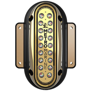 Metro Marine High-Output Vertical Surface Mount Light w/Intelligent Full Spectrum LEDs - RGBW, 90 Beam - TRAPSKI