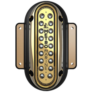 Metro Marine High-Output Vertical Surface Mount Light w/Intelligent Monochromatic LEDs - Aqua, 45 Beam - TRAPSKI
