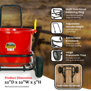 Miller Manufacturing Company CA500 Multipurpose Muck Cart for 70 Quart Tubs - TRAPSKI