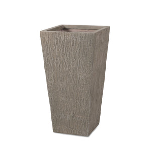 MGO Planter with Natural Stone Finish - Outdoor Lightweight Concrete