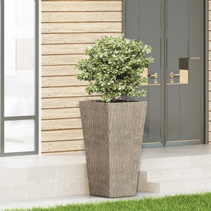 MGO Planter with Natural Stone Finish - Outdoor Lightweight Concrete