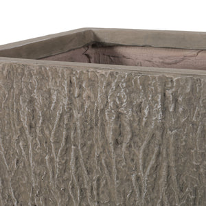 MGO Planter with Natural Stone Finish - Outdoor Lightweight Concrete