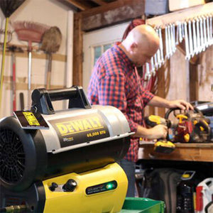 DeWalt F340661 68,000 BTU Portable Jobsite Cordless Forced Air Propane Heater