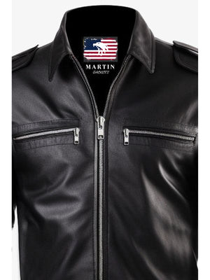 Michael Tom Classic Black Leather Jacket