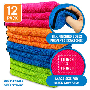 Microfiber Cloth Set 12Pk - TRAPSKI