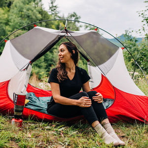 Microweight Women's Wool V-Neck T-Shirt - Woolverino