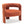 Mid-Century Modern Velvet Accent Chair with Wooden Legs - Orange