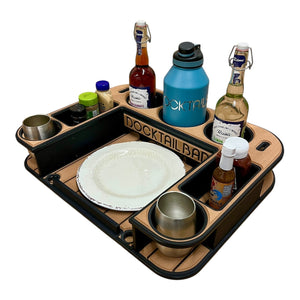 Midnight Series - Docktail Butler Boat Table - Choose Your Mount, Color & Custom Name - TRAPSKI