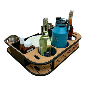 Midnight Series - Docktail Butler Boat Table - Choose Your Mount, Color & Custom Name