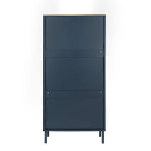 Modern Rattan 3 Door Shoe Rack Cabinet with 3 Doors - Multiple Colors