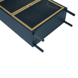 Modern Rattan 3 Door Shoe Rack Cabinet with 3 Doors - Multiple Colors