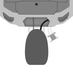 Minn Kota 3" Raptor Setback Bracket - White - TRAPSKI