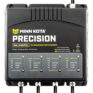 Minn Kota On-Board Precision Charger MK-440 PCL 4 Bank x 10 AMP LI Optimized Charger - TRAPSKI