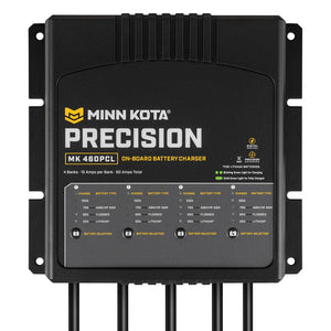 Minn Kota On-Board Precision Charger MK-460 PCL 4 Bank x 15 AMP LI Optimized Charger - TRAPSKI