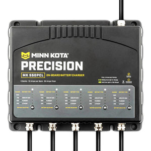 Minn Kota On-Board Precision Charger MK-550 PCL 5 Bank x 10 AMP LI Optimized Charger - TRAPSKI