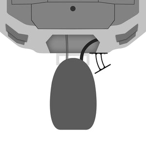 Minn Kota Raptor Direct Mount Angle Bracket - Black - TRAPSKI