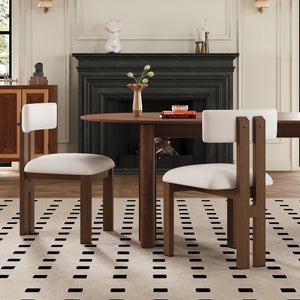 Modern Upholstered Armless Dining Chairs with Metal Legs - Multiple Colors
