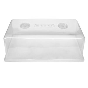 Mondi MONDIG100 7 Inch Tall Clear Plastic Mini Herb Greenhouse with Easy Vents