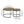 Round Nesting Coffee Table Set of 2 with Metal Base - Light Brown, White, or Black
