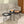 Rustic Round Nesting Coffee Table Set of 2 with Metal Frame - White, Black, Light Brown