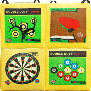 Morrell Double Duty 450 FPS 4 Sided Cube Field Point Archery Bag w/ Target Stand