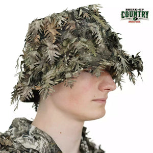 3D Leafy Camo Face Mask Bucket Hats in Mossy Oak and Realtree - Adjustable OSFM
