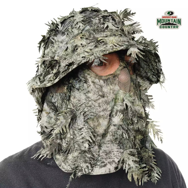 2-in-1 Leafy Face Mask and Bucket Hat (Adjustable, OSFM)