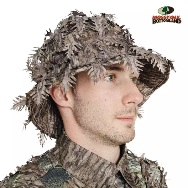 2-in-1 Leafy Face Mask and Bucket Hat (Adjustable, OSFM)