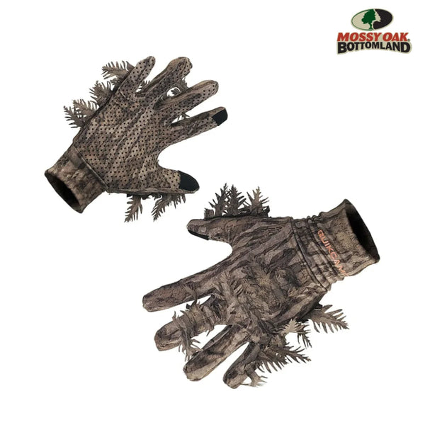 Leafy Camo Gloves (Fingerless or Touchscreen Tips)