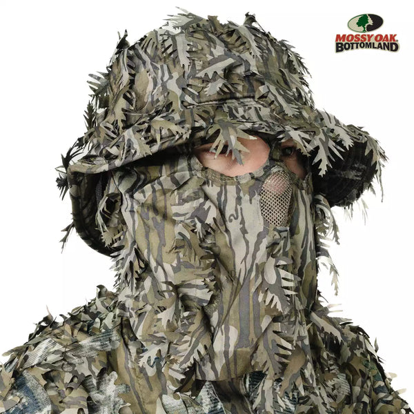 2-in-1 Leafy Face Mask and Bucket Hat (Adjustable, OSFM)